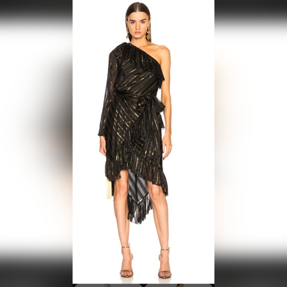 Philosophy di Lorenzo Serafini one shoulder asymmetrical dress